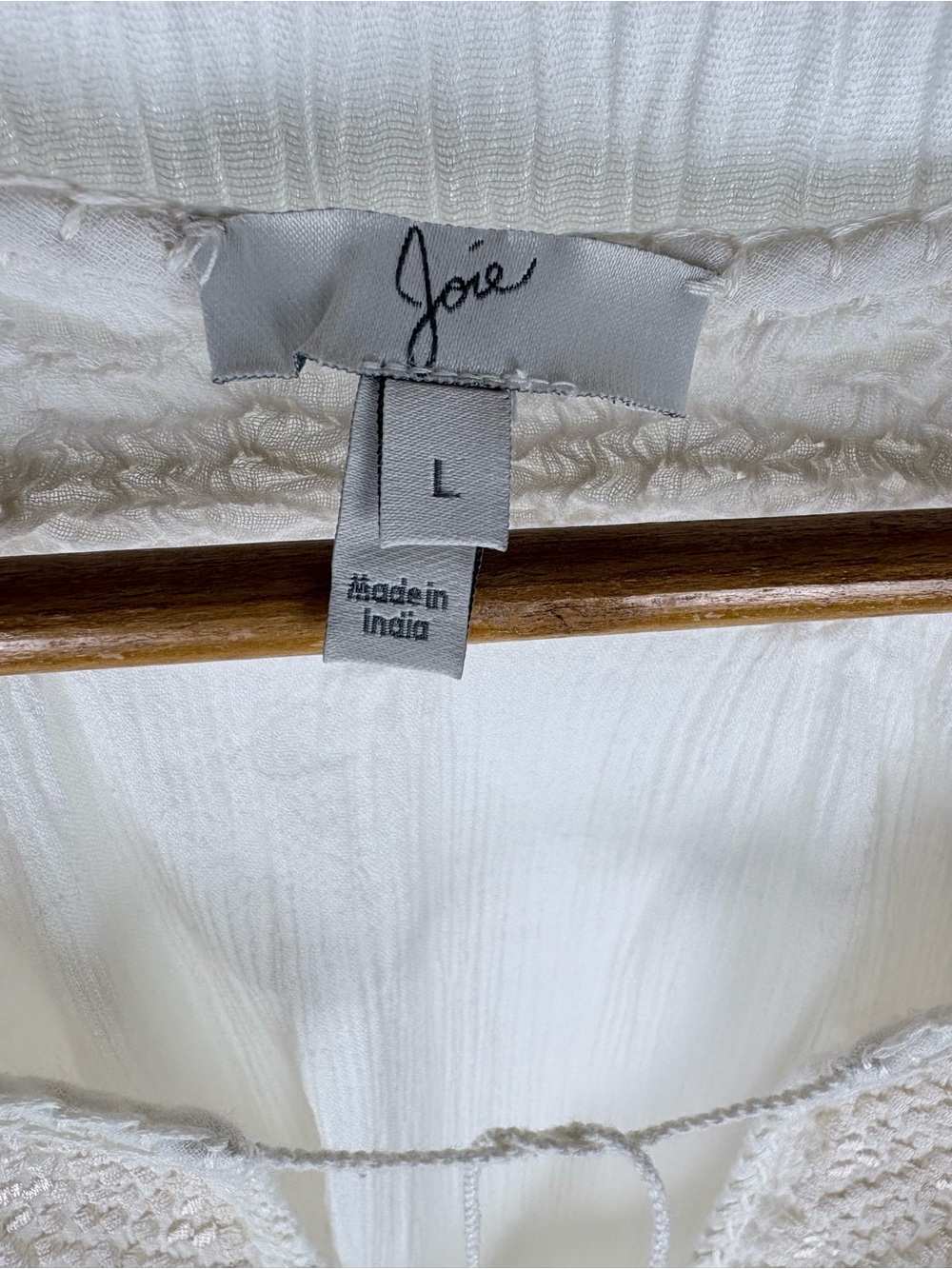 Joie Embroidered Cotton Blouse, Women’s size M/L - Picture 8 of 9